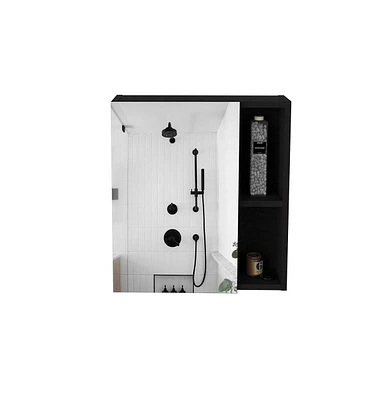 Depot E-shop Andes Medicine Single Door Cabinet With Mirror, Five Interior Shelves