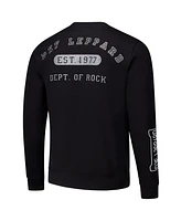 Freeze Max Men's Black Def Leppard Department of Rock Pullover Sweatshirt