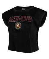 Concepts Sport Women's 2-Piece Black Atlanta United Fc Intermission T-Shirt and Shorts Sleep Set