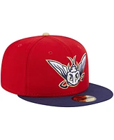 New Era Men's Red Harrisburg Senators Theme Nights Mayflies 59FIFTY Fitted Hat