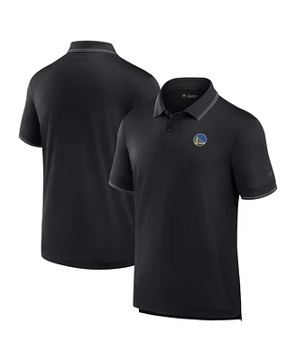 Fanatics Men's Black Golden State Warriors Front Office Pique Polo Shirt