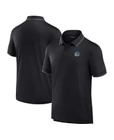 Fanatics Men's Black Golden State Warriors Front Office Pique Polo Shirt