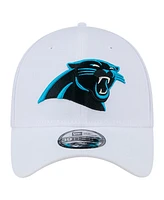 New Era Men's White Carolina Panthers Main 39THIRTY Flex Hat