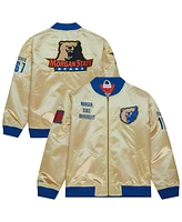 Mitchell & Ness Men's Gold Morgan State Bears Team Og 2.0 Lightweight Satin Full-Zip Jacket