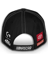 Checkered Flag Sports Men's and Women's Black Denny Hamlin FedEx Uniform Adjustable Hat