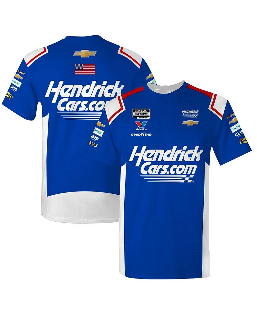 Hendrick Motorsports Team Collection Men's Blue Kyle Larson Valvoline Uniform T-Shirt