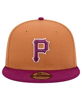 New Era Men's Brown/Purple Pittsburgh Pirates Color Pack Two-Tone 9FIFTY Snapback Hat