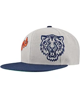 Mitchell & Ness Men's Gray Detroit Tigers Knock Out Panel Snapback Hat