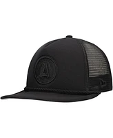 New Era Men's Black Atlanta United Fc Active Tone Golfer Snapback Hat