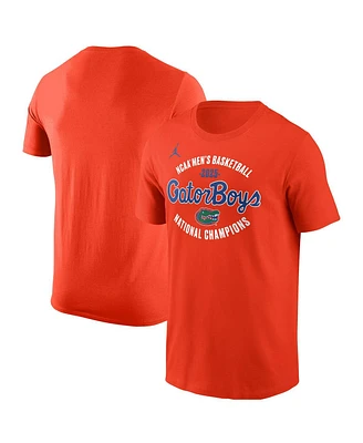 Jordan Men's Orange Florida Gators 2025 Ncaa Basketball National Champions Gator Boys T-Shirt