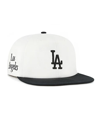 '47 Brand Women's White/Black Los Angeles Dodgers Foundation Captain Snapback Hat