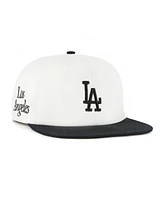 '47 Brand Women's White/Black Los Angeles Dodgers Foundation Captain Snapback Hat