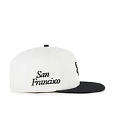 '47 Brand Women's White/Black San Francisco Giants Foundation Captain Snapback Hat