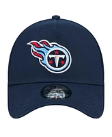 New Era Men's Navy Tennessee Titans A-Frame 9FORTY Adjustable Hat