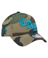 New Era Men's Camo Carolina Panthers Mystic Camo A-Frame 9FORTY Adjustable Hat