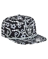 New Era Men's Black Las Vegas Raiders Wakey Wakey Golfer Snapback Hat