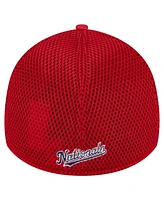 New Era Men's Red Washington Nationals Subtle Camo 39THIRTY Flex Hat