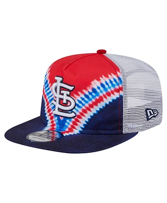 New Era Men's St. Louis Cardinals Tie-Dye Golfer Trucker Adjustable Hat
