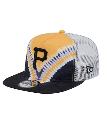 New Era Men's Pittsburgh Pirates Tie-Dye Golfer Trucker Adjustable Hat
