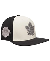Pro Standard Men's Cream/Black Toronto Maple Leaf's French Terry Snapback Hat