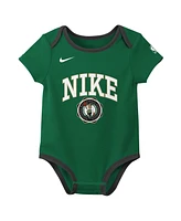 Nike Newborn 2-Pack Kelly Green/Black Boston Celtics Just Do It Bodysuit Set