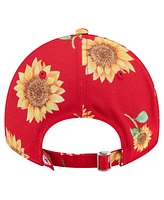 New Era Women's Red Kansas City Chiefs Adventure Sunflower 9TWENTY Adjustable Hat