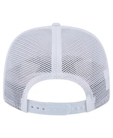 New Era Men's White Los Angeles Dodgers Flamingo Mesh Back 9SEVENTY Stretch-Snap Hat