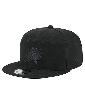 New Era Men's Black Phoenix Suns Adventure Canvas Split Panel 9FIFTY Snapback Hat