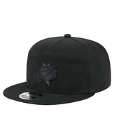 New Era Men's Black Phoenix Suns Adventure Canvas Split Panel 9FIFTY Snapback Hat