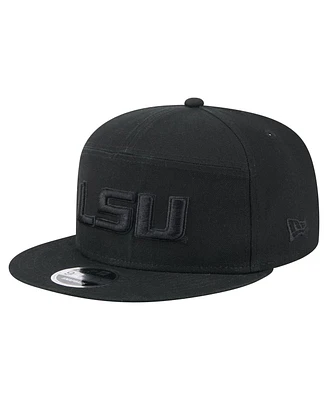 New Era Men's Black Lsu Tigers Adventure Canvas Split Panel 9FIFTY Snapback Hat