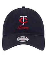 New Era Women's Navy Minnesota Twins Preppy Team 9TWENTY Adjustable Hat
