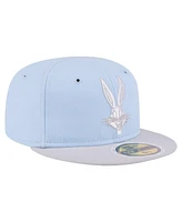 New Era Big Boys and Girls Light Blue/Gray Looney Tunes Two-Tone Color Pack 59FIFTY Fitted Hat