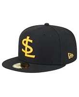 New Era Men's Black/White Salt Lake Bees Authentic Collection 59FIFTY Fitted Hat