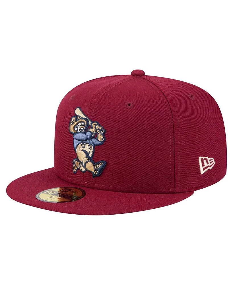 New Era Men's Burgundy Frisco RoughRiders Authentic Collection 59FIFTY Fitted Hat