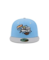 New Era Men's Light Blue Wisconsin Timber Rattlers theme Nights 59FIFTY Fitted Hat