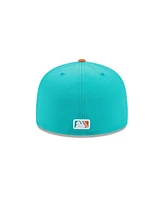 New Era Men's Turquoise Winston-Salem Dash Theme Nights 59FIFTY Fitted Hat