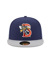 New Era Men's Navy Binghamton Rumble Ponies theme Nights 59FIFTY Fitted Hat