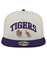 New Era Men's White Lsu Tigers Collegiate 9FIFTY A-Frame Snapback Hat