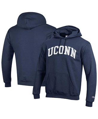 Champion Men's Navy UConn Huskies Basic Arch Fleece Pullover Hoodie