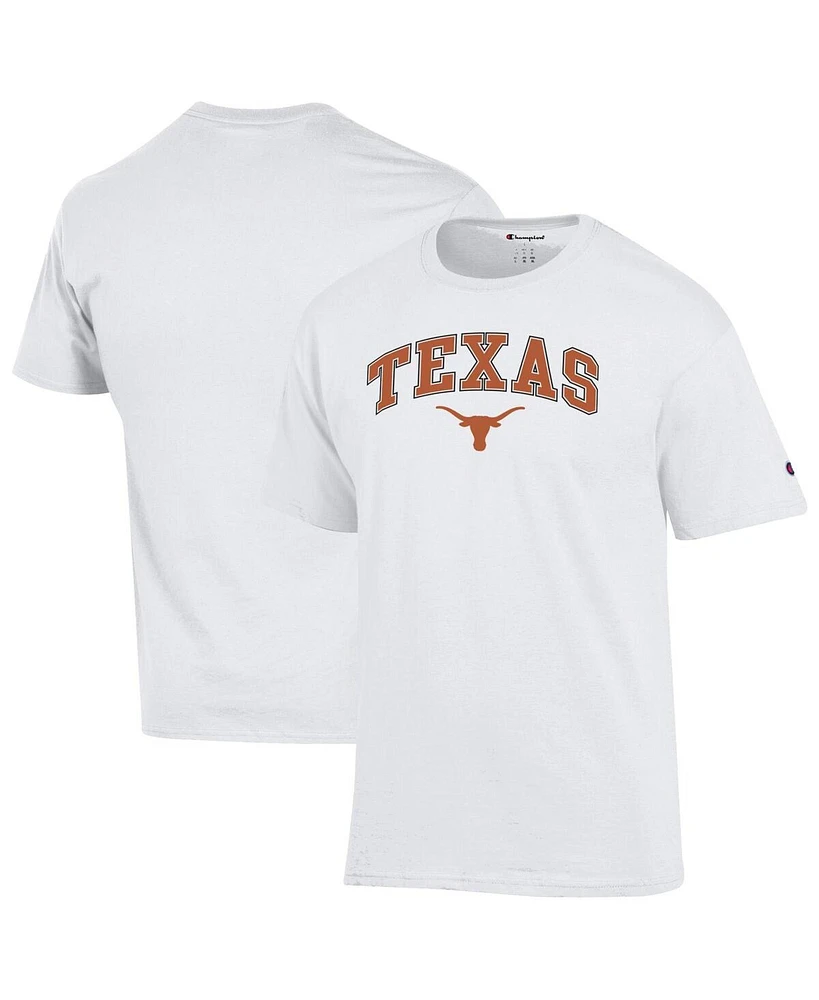Champion Men's White Texas Longhorns Arched Logo T-Shirt