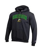 Champion Men's Black Oregon Ducks Arch Over Logo Pullover Hoodie