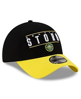 New Era Men's and Women's Black/Yellow Seattle Storm 2025 Wnba Draft 9TWENTY Adjustable Hat