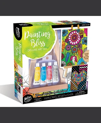 Painting Bliss Deluxe Art Kit With Wooden Tabletop Easel