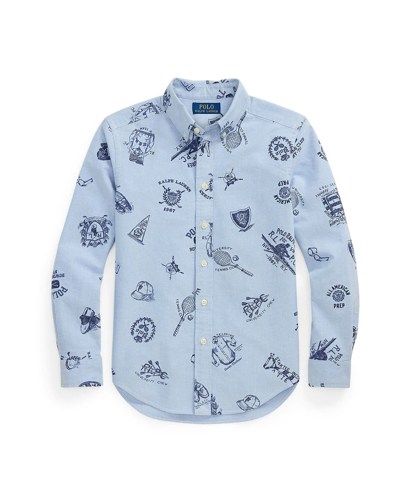 Polo Ralph Lauren Big Boys Oxford Graphic Shirt