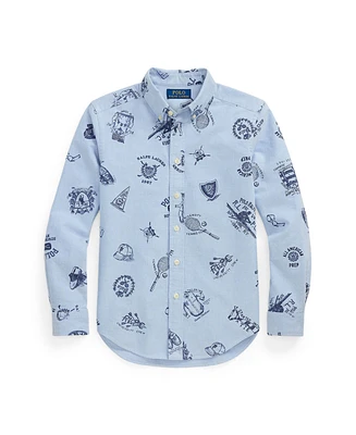 Polo Ralph Lauren Big Boys Oxford Graphic Shirt