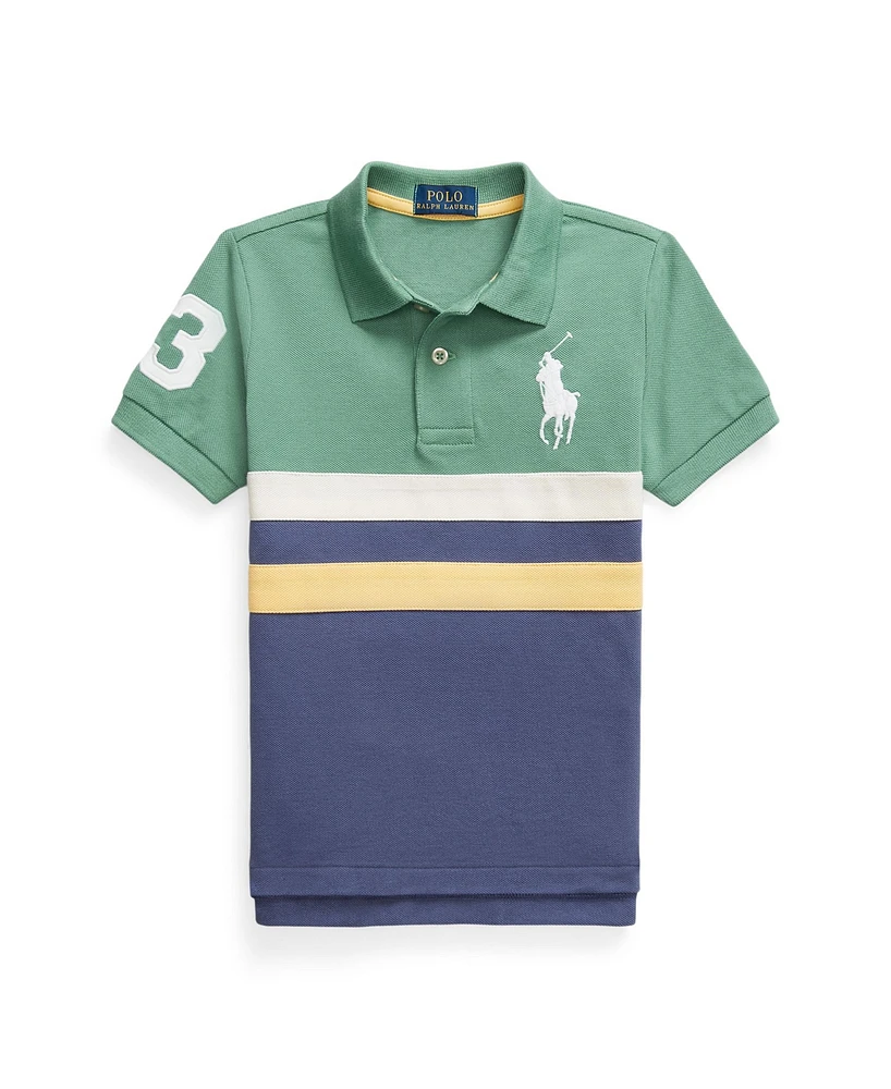 Polo Ralph Lauren Toddler and Little Boys Big Pony Mesh Shirt