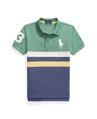 Polo Ralph Lauren Toddler and Little Boys Big Pony Mesh Shirt