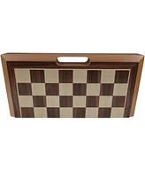 We Games Folding Wood Travel Chess Set