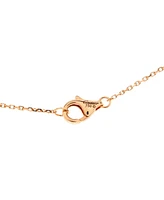 Pre-Owned Cartier Small Caresse D'Orchidees Necklace 18K Rose Gold with Sapphires and Diamond