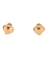 Pre-Owned Van Cleef & Arpels Sweet Alhambra Stud Earrings 18K Rose Gold and Carnelian